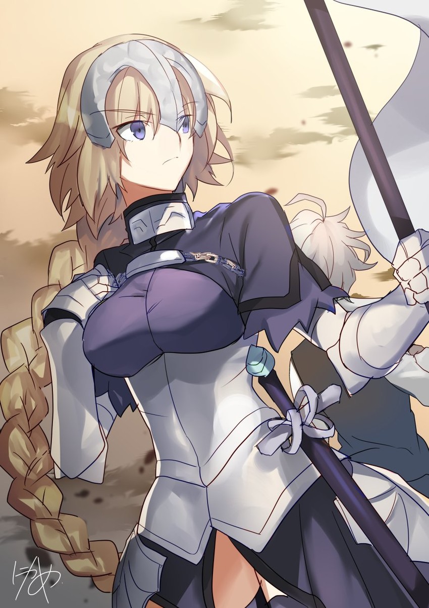jeanne d'arc and sieg (fate and 1 more) drawn by nikame