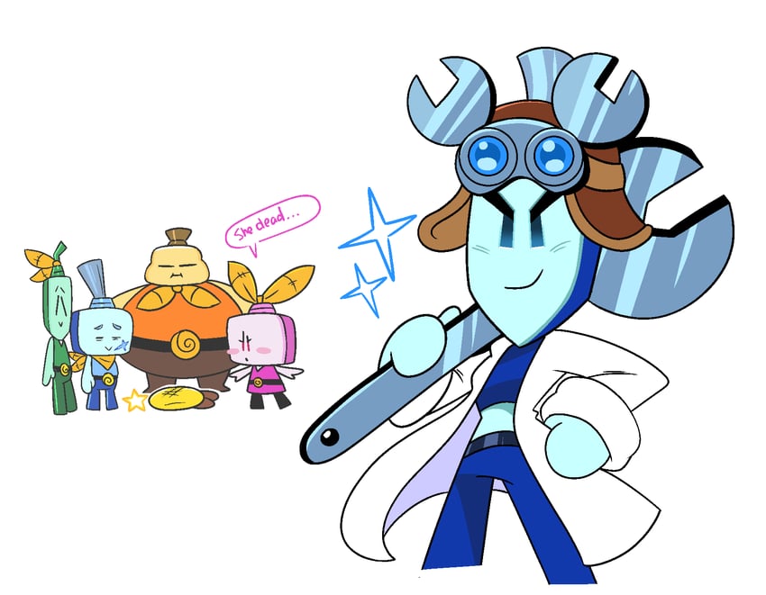 starlow, ireen, dulles, technikki, loog, and 1 more (mario and 2 more) drawn by mayo_(funnyhoohooman)