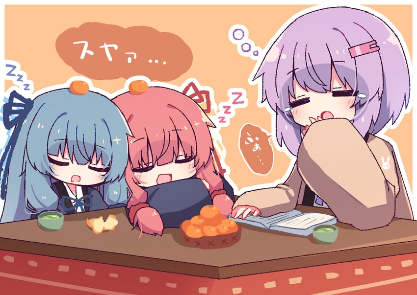 yuzuki yukari, kotonoha akane, and kotonoha aoi (voiceroid and 1 more) drawn by hibino_000