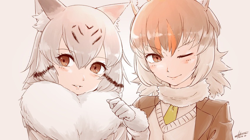 czechoslovakian wolfdog and norwegian forest cat (original and 1 more) drawn by stylecase