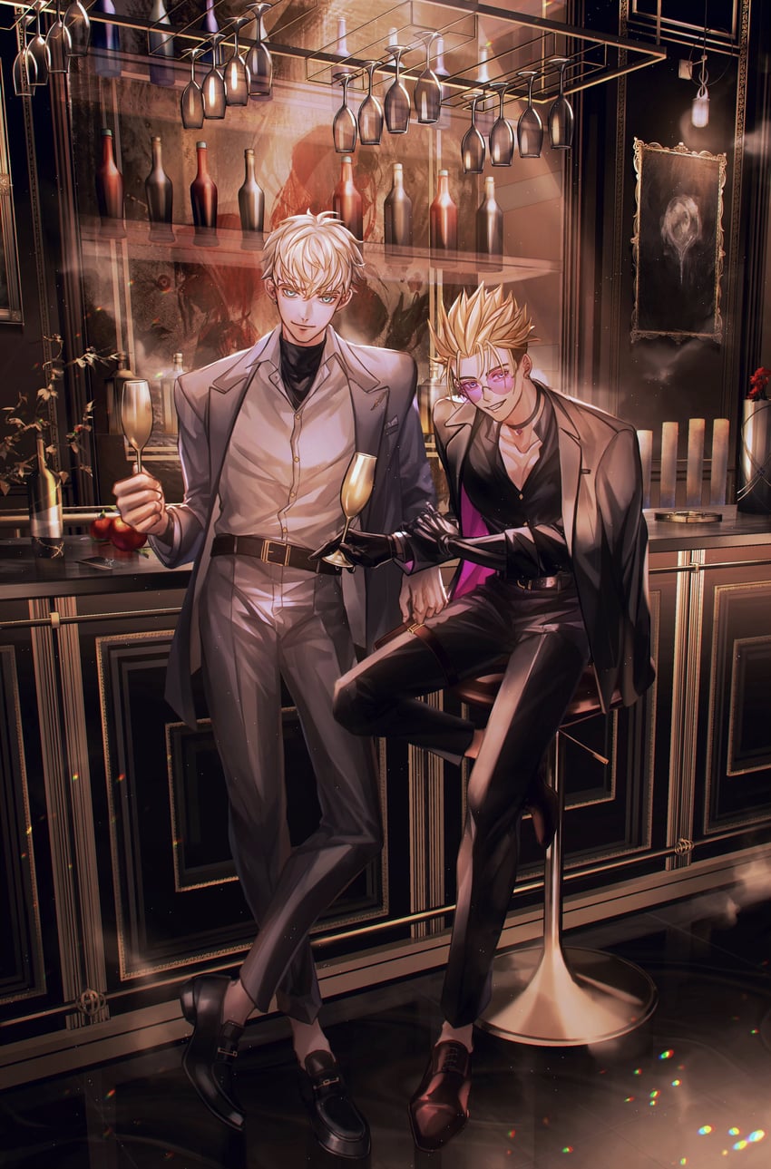 vash the stampede and millions knives (trigun and 1 more) drawn by yakikesen