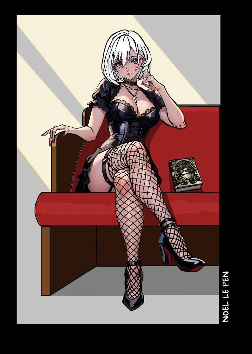 2b and grimoire weiss (nier:automata and 1 more) drawn by noelelepen
