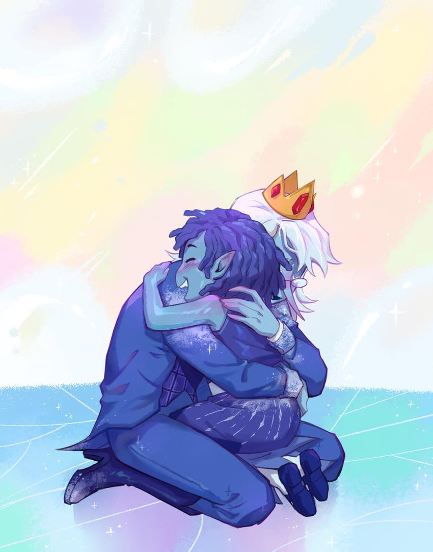 marceline abadeer and winter king (adventure time) drawn by mebssann