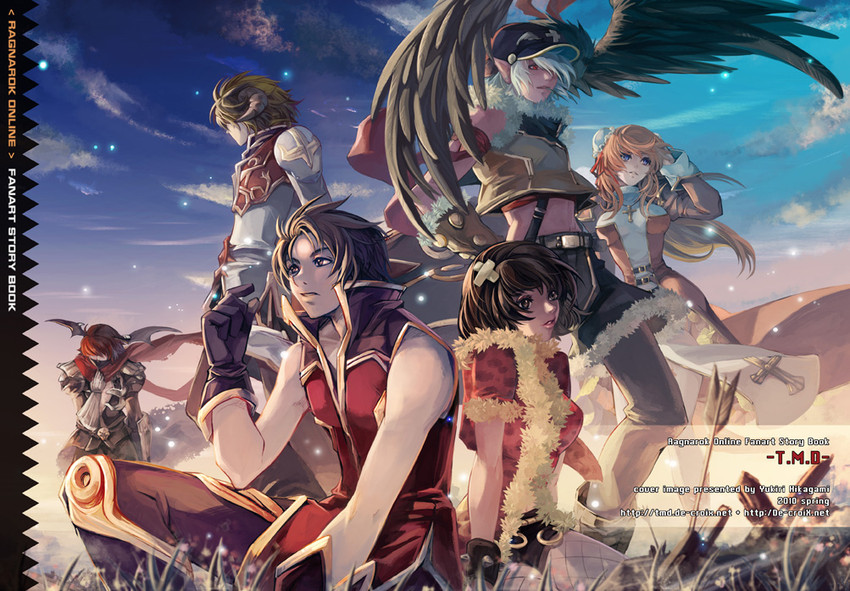 high priest, assassin cross, sniper, professor, stalker, and 1 more (ragnarok online) drawn by hikagami_yukiri