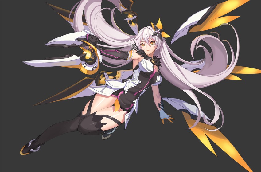 kiana kaslana (honkai and 1 more) drawn by wangjook_(wj)