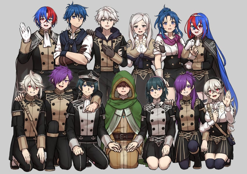 female byleth, female corrin, female robin, male byleth, male robin, and 8 more (fire emblem and 7 more) drawn by zuzu_(ywpd8853)