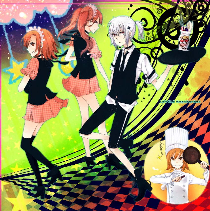 misaka mikoto, accelerator, mugino shizuri, and kakine teitoku (toaru majutsu no index) drawn by watari_ena