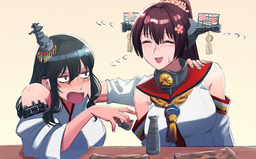 yamato and yamashiro (kantai collection) drawn by yue_(tada_no_saboten)