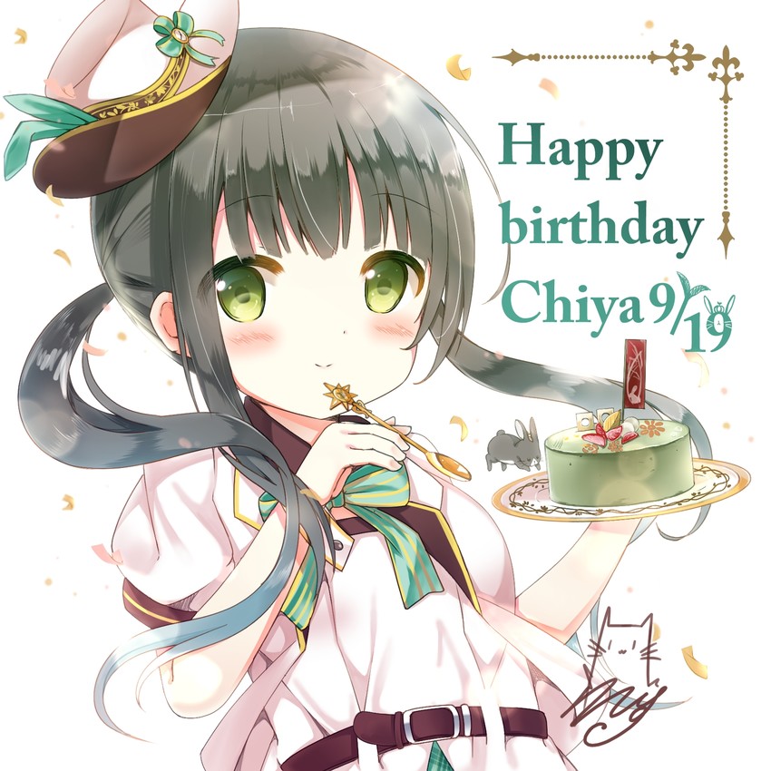 ujimatsu chiya and anko (gochuumon wa usagi desu ka?) drawn by ruriruno