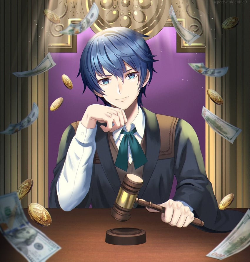 kaito and gallerian marlon (vocaloid and 2 more) drawn by hc_(razel1)