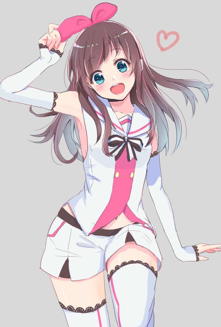kizuna ai (kizuna ai inc.) drawn by harukichi_(edamamehu-hu)