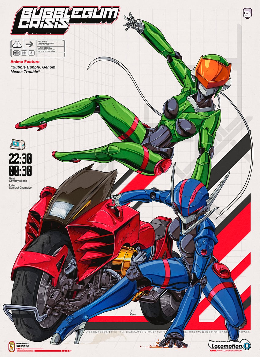 priscilla asagiri and linna yamazaki (bubblegum crisis) drawn by jhony_caballero