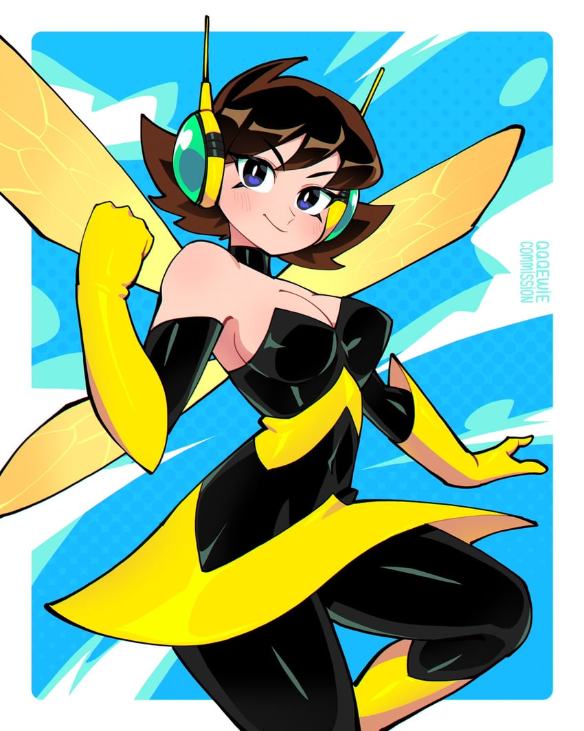 wasp and janet van dyne (marvel and 2 more) drawn by 333_(dqqqdle)