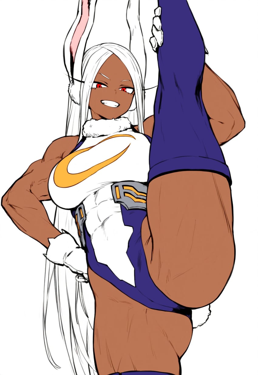 mirko (boku no hero academia) drawn by mirkosimps and parallaxfused