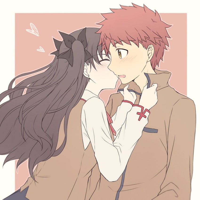 tohsaka rin and emiya shirou (fate and 1 more) drawn by asin_buy