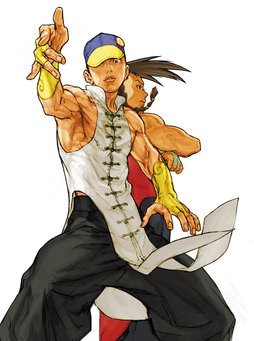 yun lee and yang lee (street fighter and 3 more) drawn by nishimura_kinu