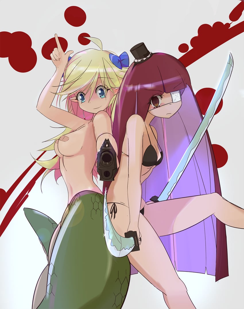 stocking, panty, jashin-chan, and hanazono yurine (panty & stocking with garterbelt and 1 more) drawn by minos_drawfag