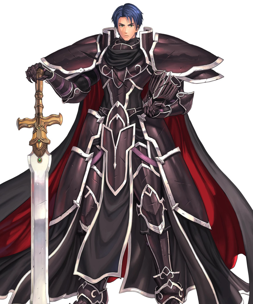 black knight and zelgius (fire emblem and 2 more) drawn by izuka_daisuke