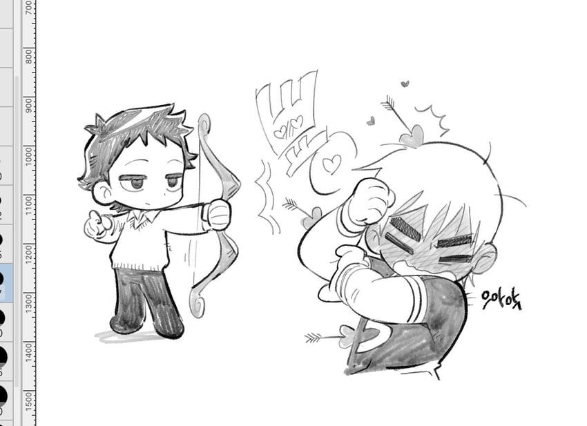 wallace wells and todd ingram (scott pilgrim and 1 more) drawn by bac0n_pancakes