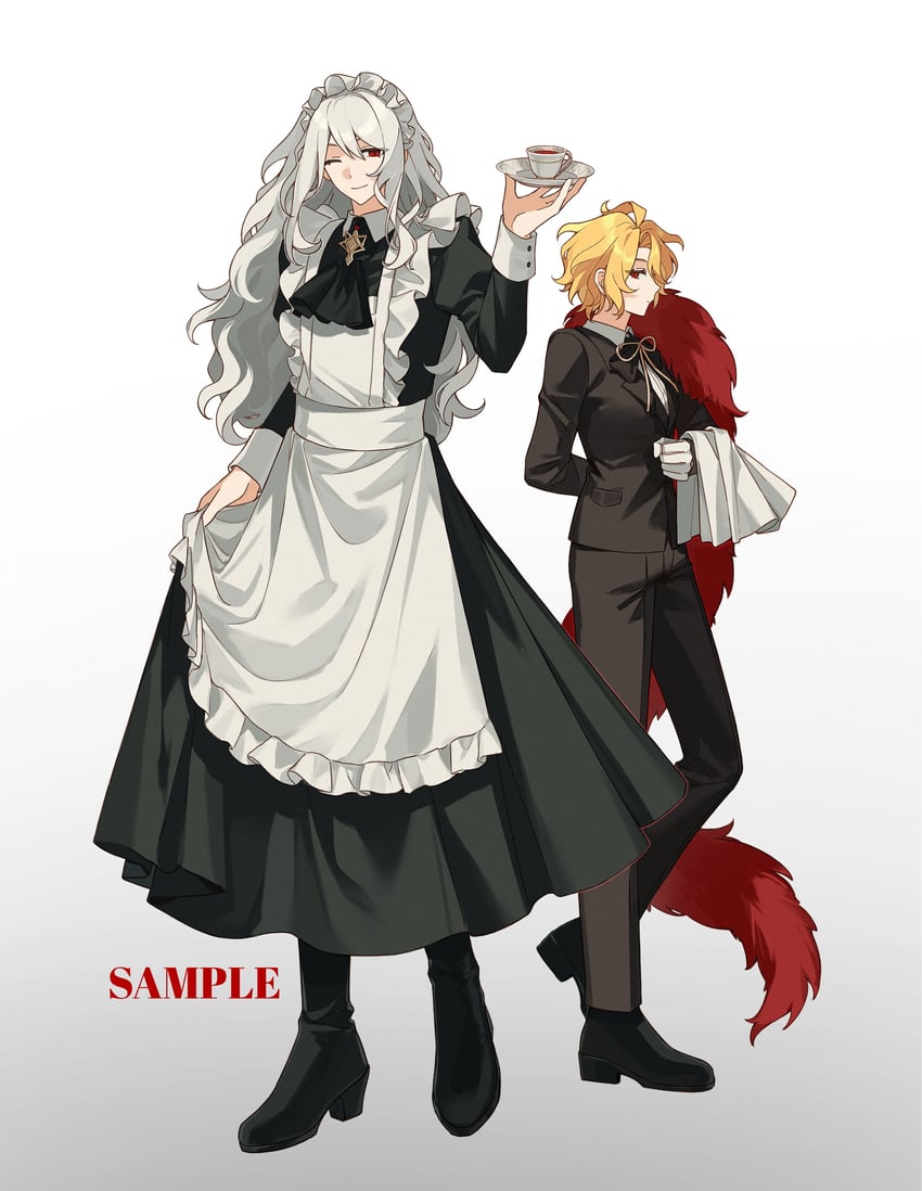 don quixote, sancho, and la manchaland's don quixote (project moon and 1 more) drawn by kamisiro_sora