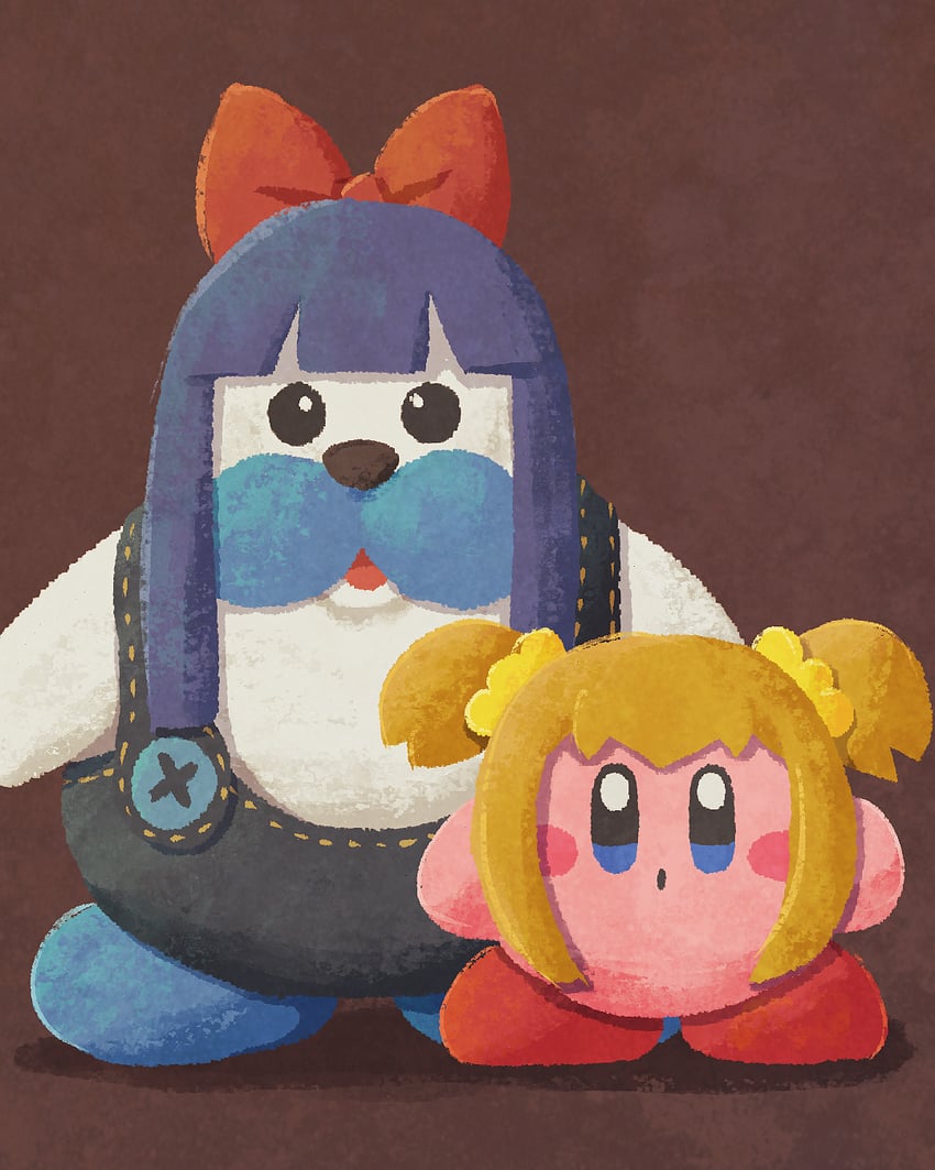 kirby, popuko, pipimi, and mr. frosty (kirby and 1 more) drawn by miclot