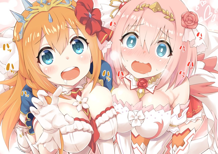 yui and pecorine (princess connect!) drawn by ryuki_(ryukisukune)