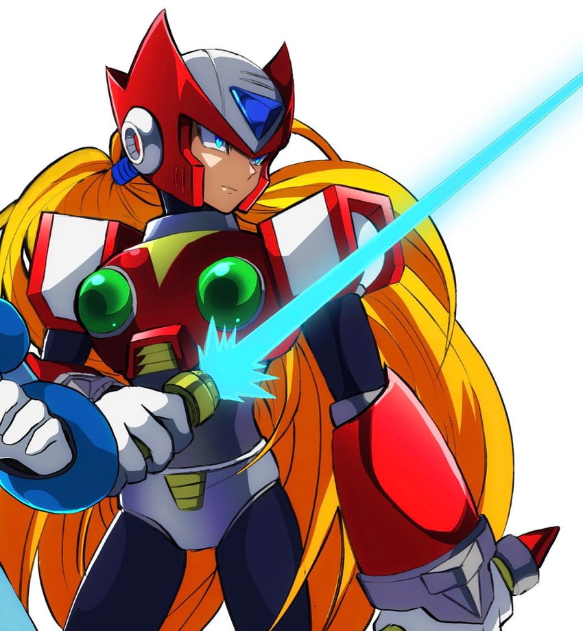 zero and x (mega man and 1 more) drawn by guutara