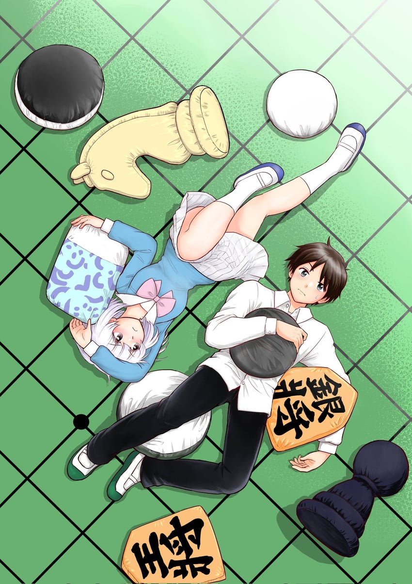 yokoi rumi and seki toshinari (tonari no seki-kun) drawn by morishige_takuma_(morisiget)