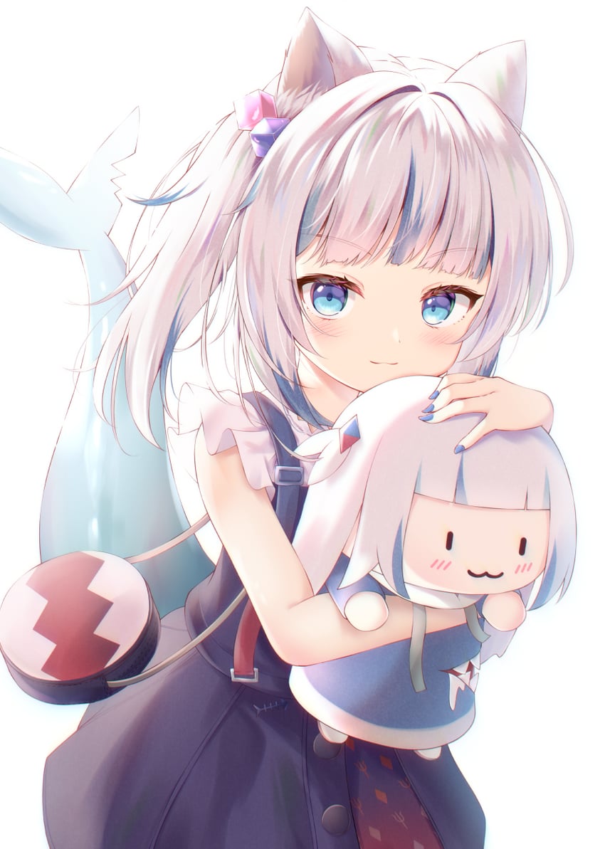gawr gura and smol gura (hololive and 1 more) drawn by liuliu