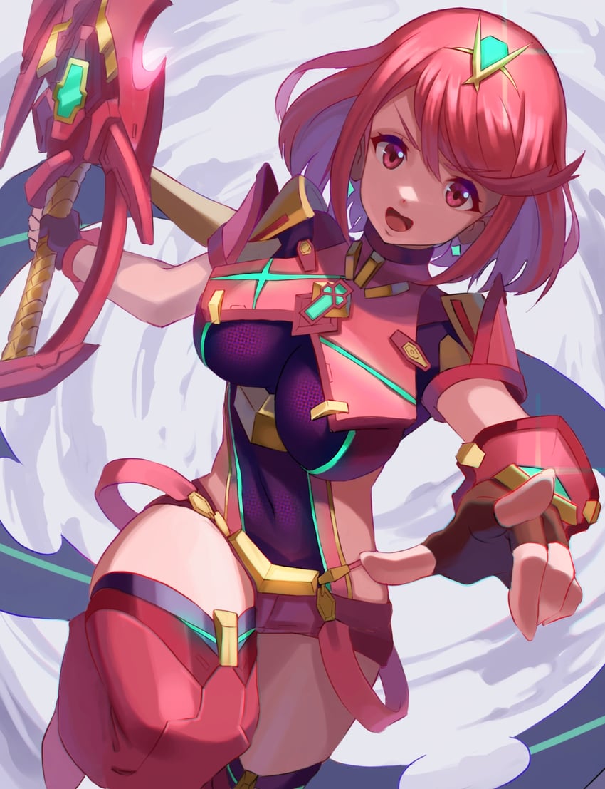 pyra (xenoblade chronicles and 1 more) drawn by saburou_(jako)
