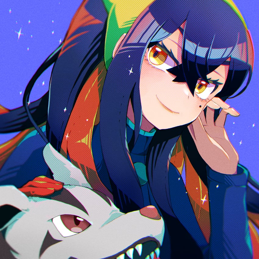 carmine and mightyena (pokemon and 1 more) drawn by stray0641071225