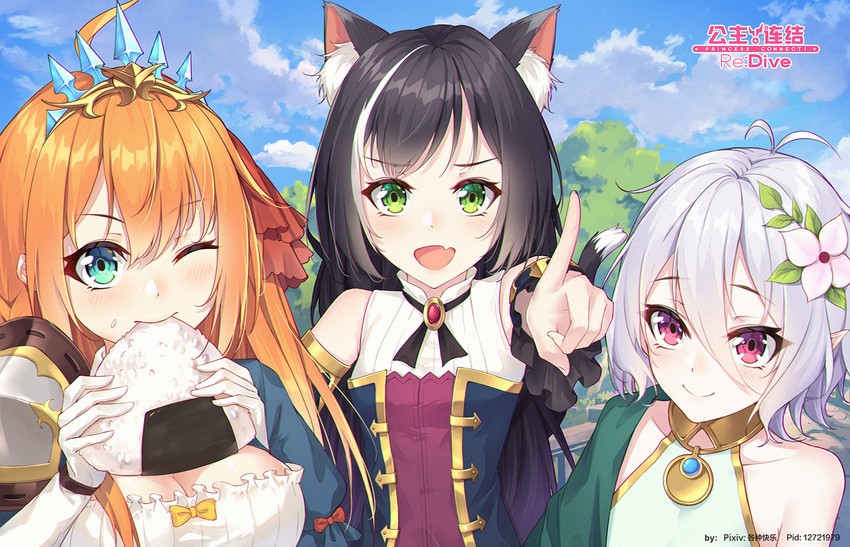 karyl, kokkoro, and pecorine (princess connect!) drawn by ge_zhong_kuaile