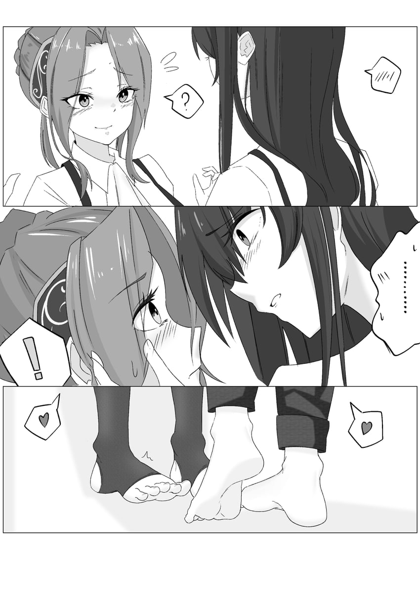 yanagi mion and hanamura shiki (heaven burns red) drawn by toxic_pter