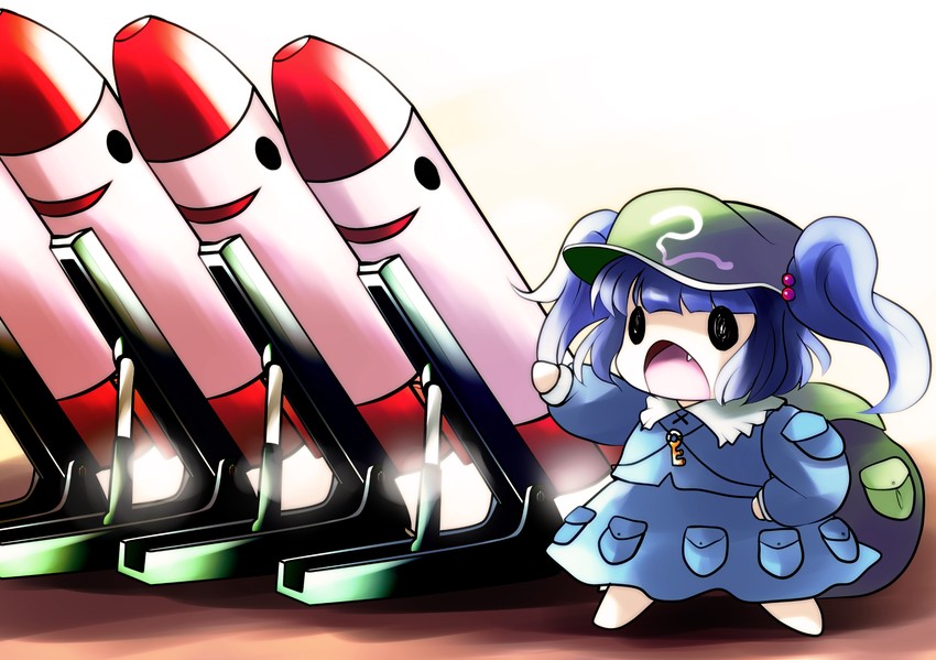kawashiro nitori and mimi-chan (touhou) drawn by yume_shokunin