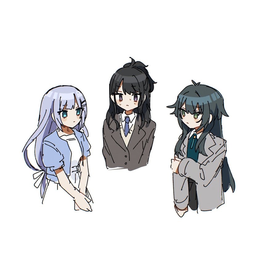 kazano hiori, tsukimura temari, and shiraishi tsumugi (idolmaster and 3 more) drawn by momono4343