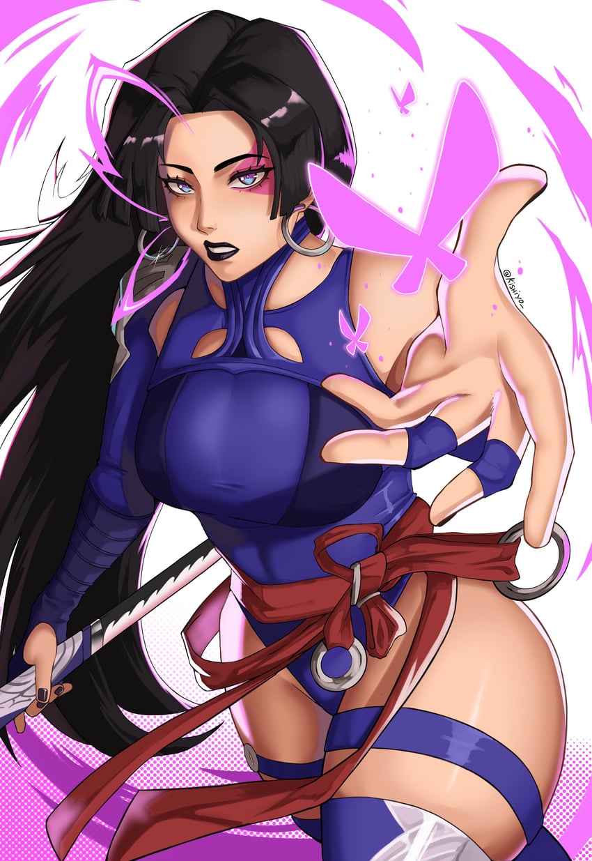 psylocke (marvel and 2 more) drawn by rkgk_kishiyo