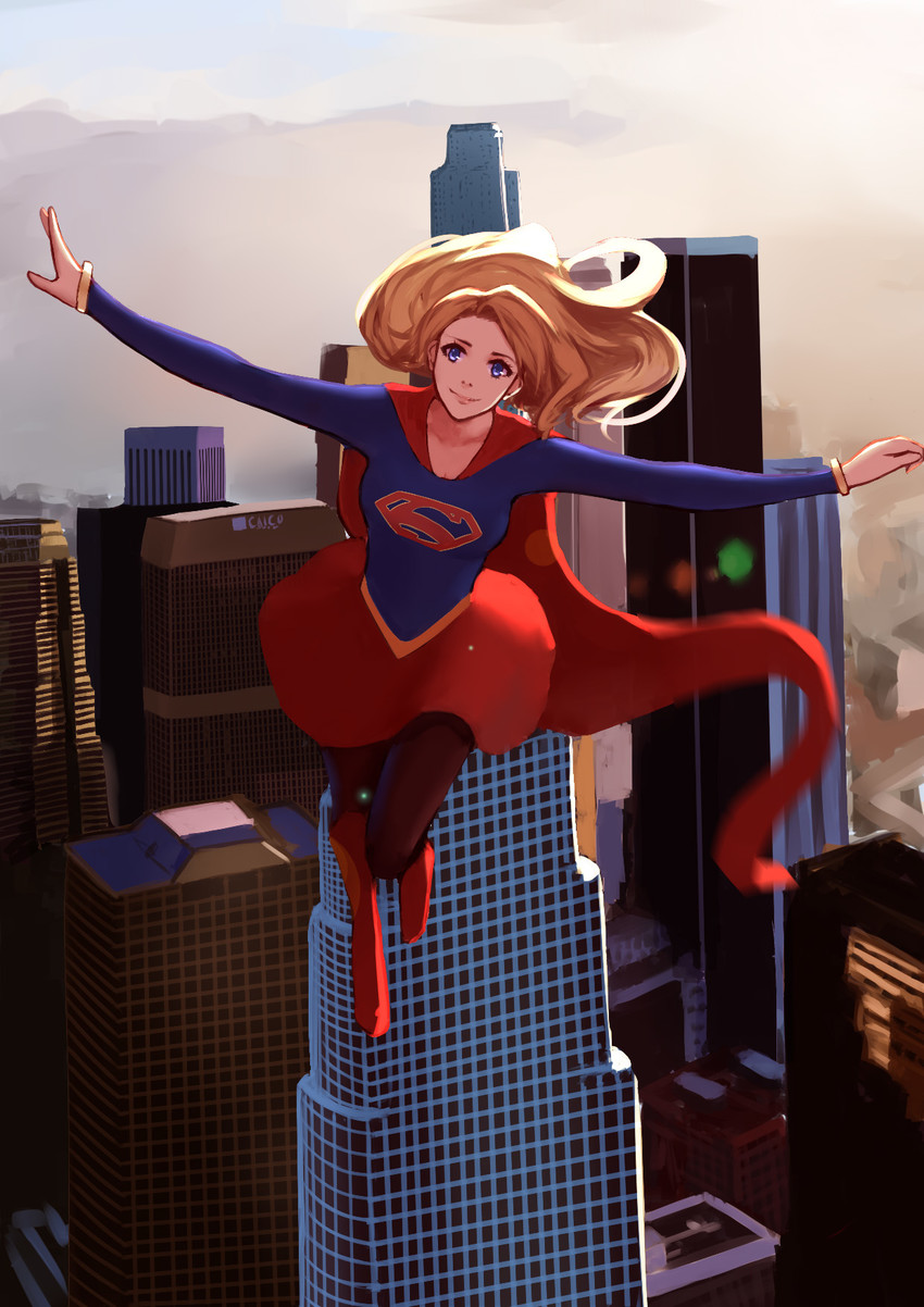 supergirl (dc comics and 1 more) drawn by kwi_(kawaiin)