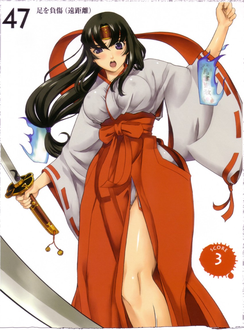 tomoe and musha miko tomoe (queen's blade) drawn by eiwa