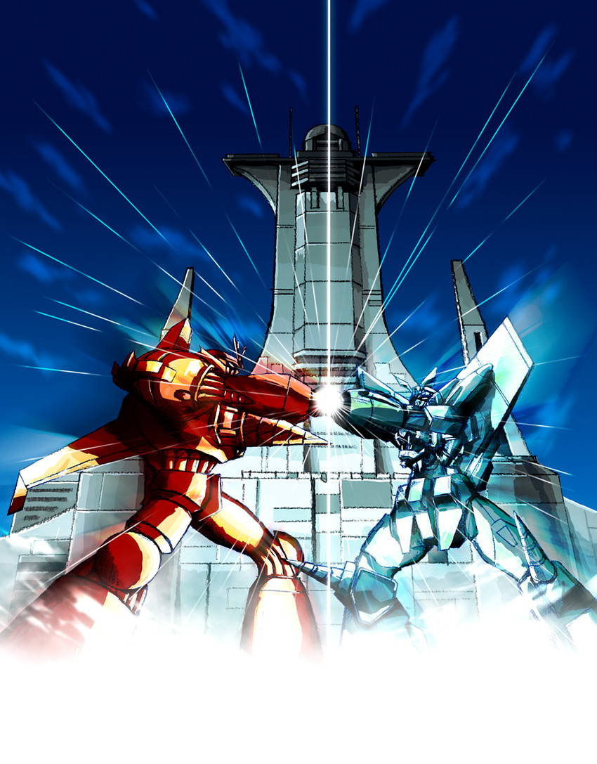 gaogaigar and ei-15 (yuusha series and 1 more) drawn by ooshima_(digital_wonderland)