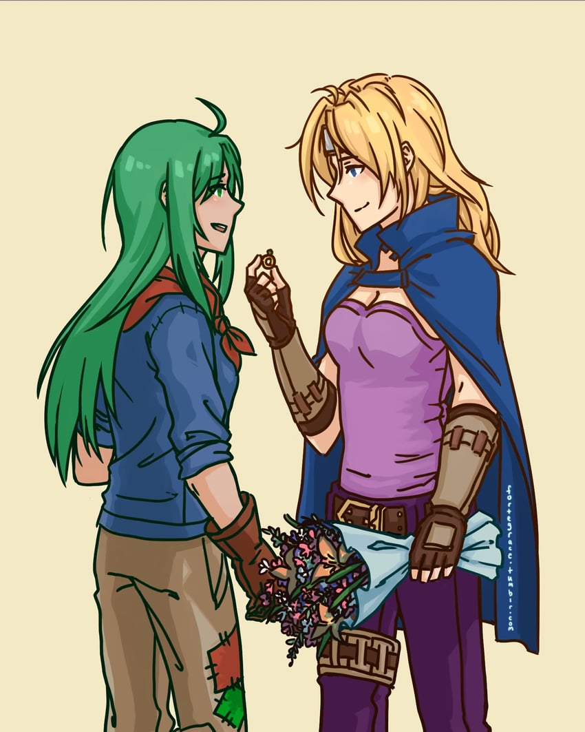 nephenee and heather (fire emblem and 1 more) drawn by fortegrace