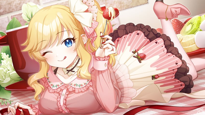 ohtsuki yui (idolmaster and 1 more) drawn by mikapoe