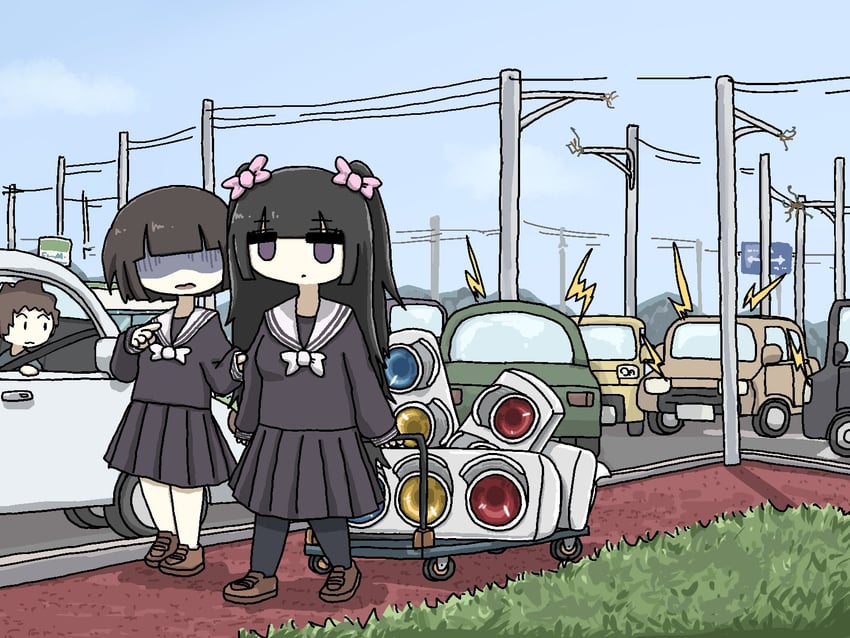 yato-chan and sayu-chan (original) drawn by fuchina_(fucinami)