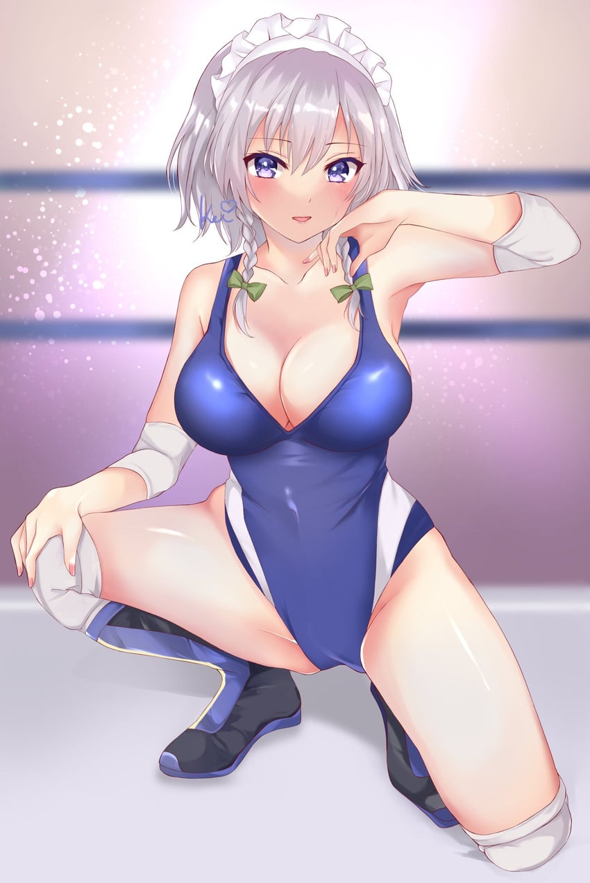 izayoi sakuya (touhou and 1 more) drawn by cismlyri
