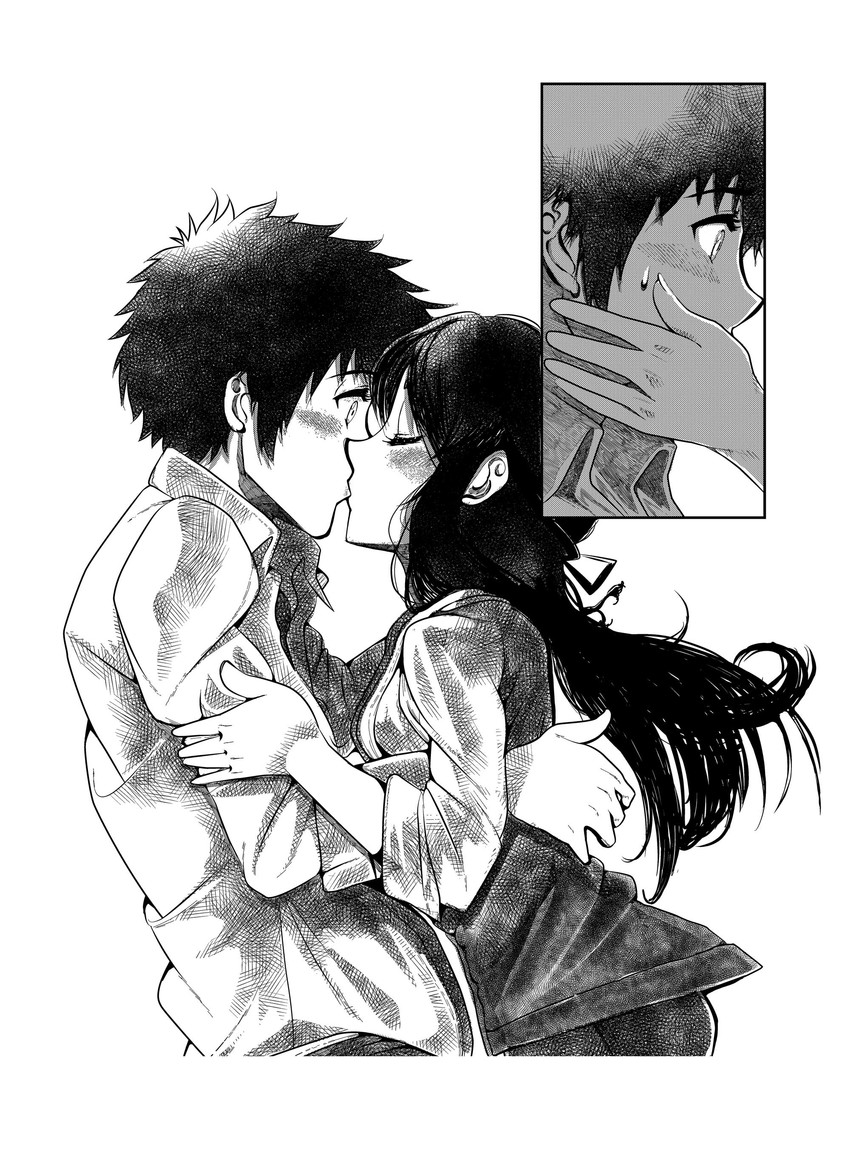 miyamizu mitsuha and tachibana taki (kimi no na wa.) drawn by shanson2003