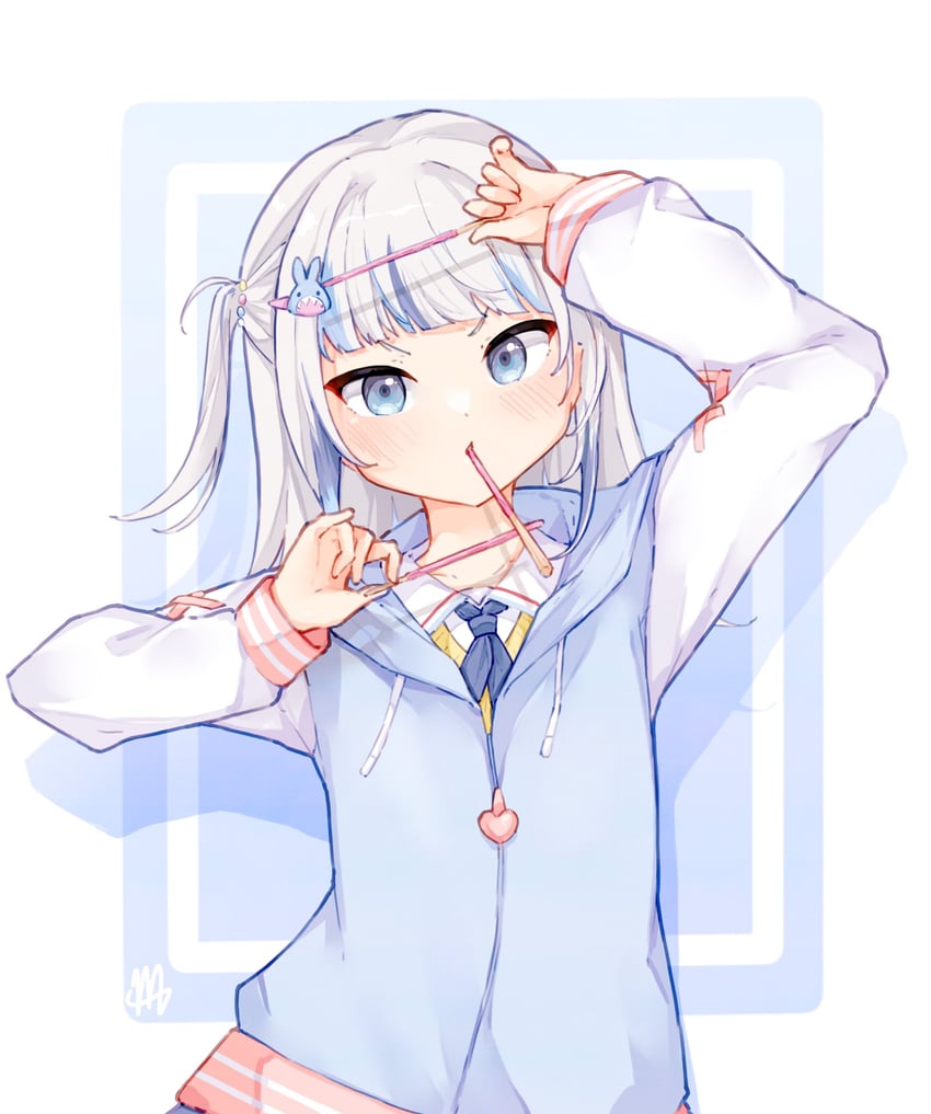 gawr gura (hololive and 1 more) drawn by ma_draws