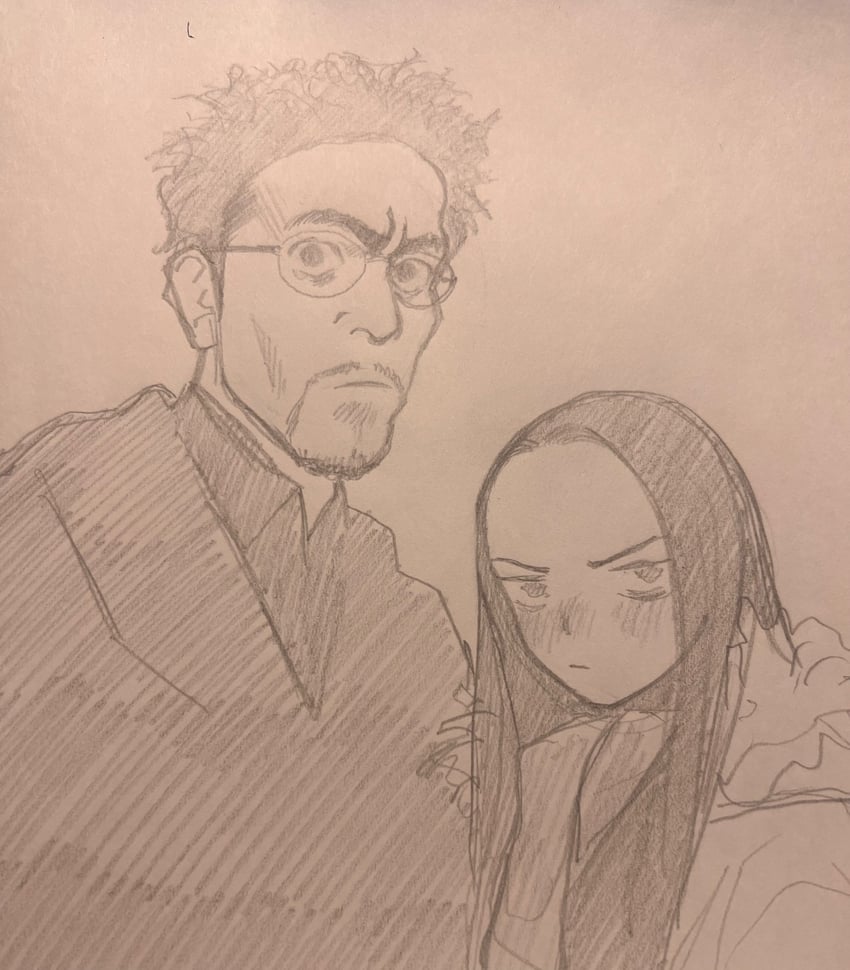 yamada naoko and ueda jirou (trick) drawn by haguhagu_(rinjuu_circus)