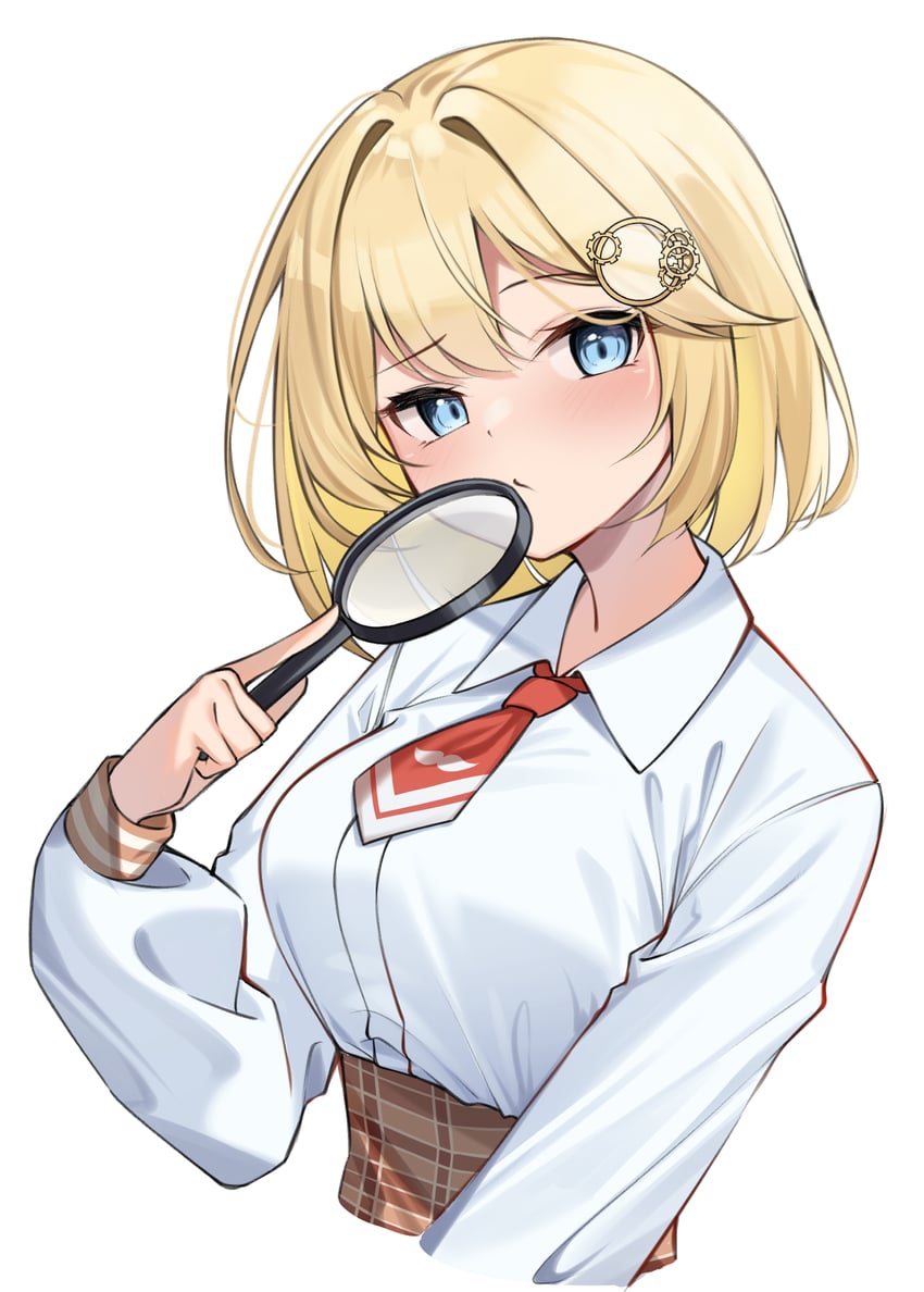 watson amelia (hololive and 1 more) drawn by ziro_(zirorong)