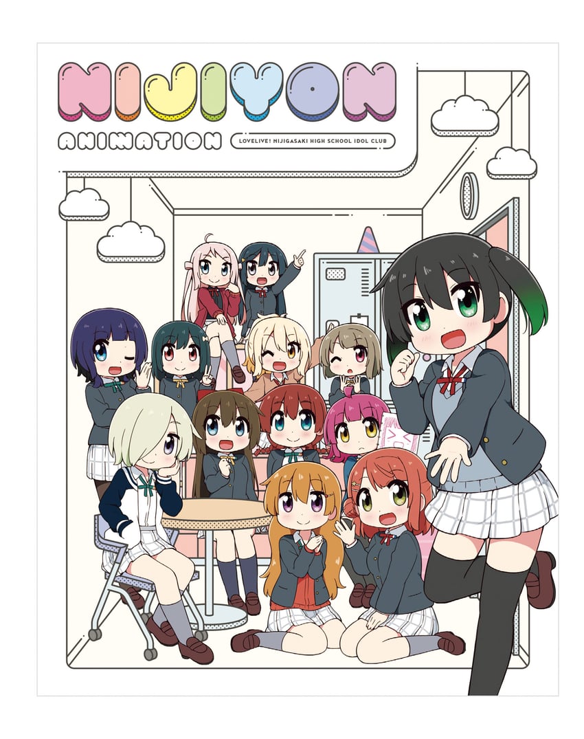 yuki setsuna, uehara ayumu, takasaki yu, osaka shizuku, tennoji rina, and 8 more (love live! and 2 more) drawn by miyako_hito