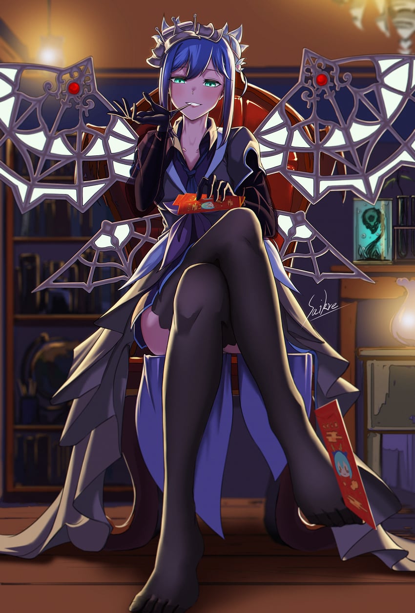 laundry dragonmaid, aromage rosemary, aromalilith rosemary, and ragnaraika evil seed (yu-gi-oh!) drawn by saikre
