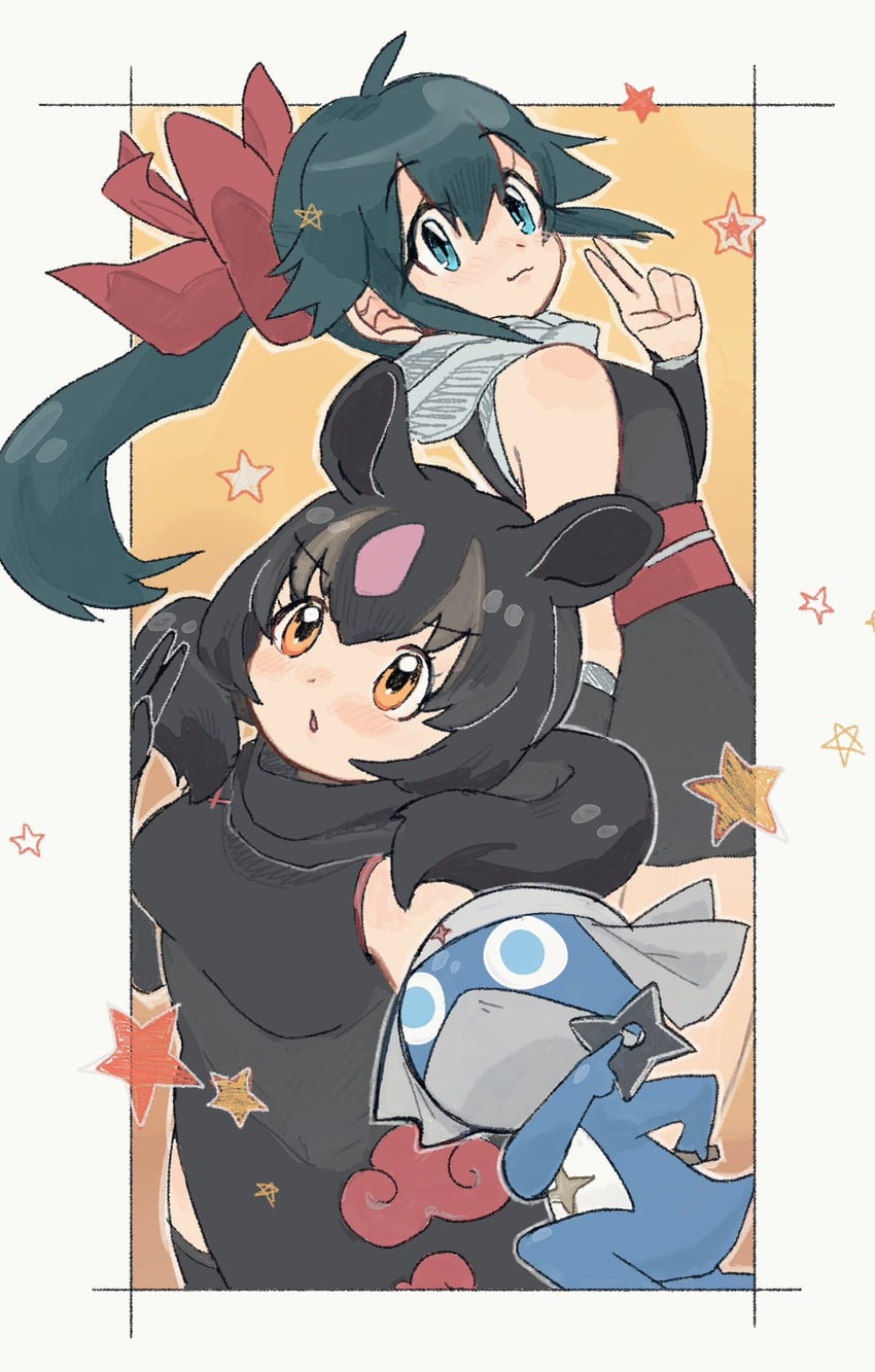 azumaya koyuki, dororo, and aye-aye (kemono friends and 1 more) drawn by shimazoenohibi